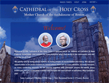 Tablet Screenshot of holycrossboston.com